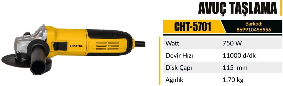 CHATTEL MAKİNE 5701 AVUÇ TAŞLAMA 115
