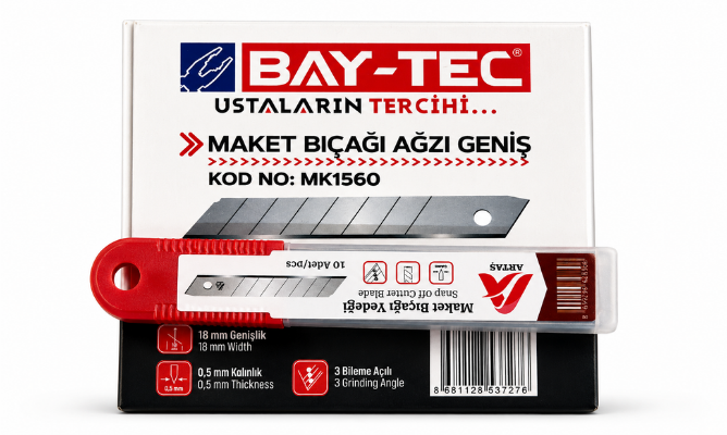 MAKET BIÇAĞI AĞZI YEDEK (10 lu)