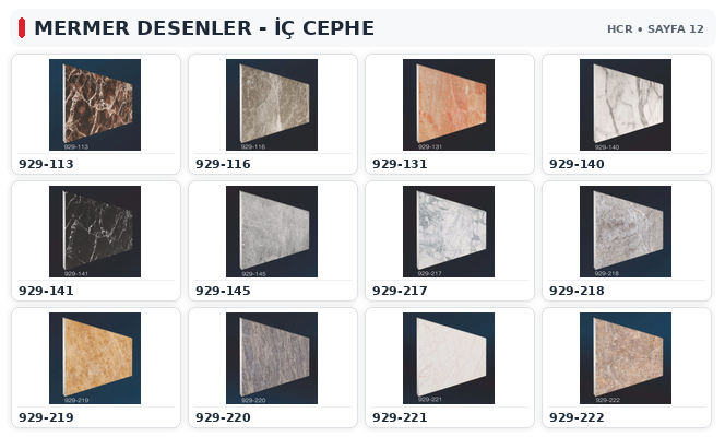 DEKOR PANEL MERMER DESENLER İÇ CEPHE