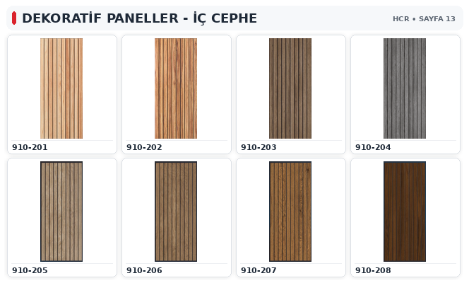 DEKOR PANEL AHŞAP KAPLAMA İÇ CEPHE